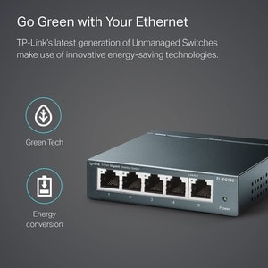 5PORT GIGABIT DESKTOP SWITCH STEEL DESIGN DESKTOP/WALL-MOUNTING