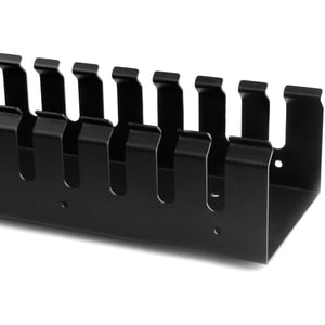 StarTech.com Panneau de gestion de câbles 0U de 91 cm pour rack - Guide-câbles avec conduit encoché - Organisateur pour câ
