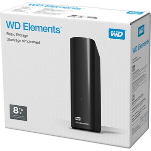 Disque dur Bureau WD Elements WDBWLG0080HBK-EESN - Externe - 8 To - USB 3.0 Type A
