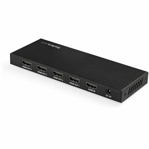 StarTech.com 4 Port HDMI Splitter - 4K 60Hz - 1x2 HDMI Verteiler - HDR - ST124HD202 - 4096 x 2160 - 5 m Maximale Betriebsr