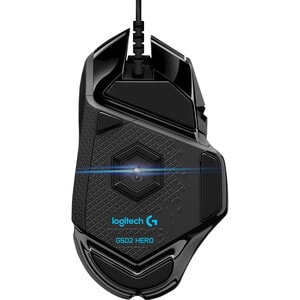 Souris de jeu Optique Logitech HERO G502 - USB - 11 Bouton(s) - Câble - 16000 dpi - Roulettes avec frein