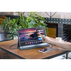 Écran tactile LCD Asus ZenScreen MB16AMT 16" Class - 16:9 - 39,6 cm (15,6") Viewable - Capacitive - Écran tactile multipoi