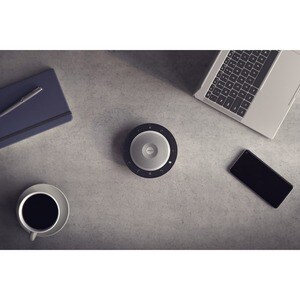 Jabra Speak 750 UC, Universal, Black, Silver, 30 m, 70 dB, 0.9 m, Touch