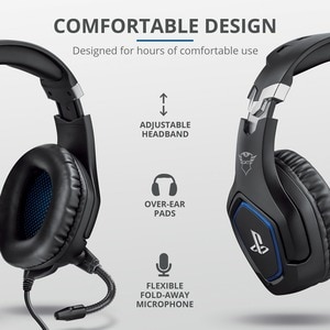 Trust Gaming Forze 488 Kabel Kopfbügel Stereo Gaming Headset - Schwarz - Binaural - Ohrumschließend - 20 Hz bis 20 kHz Fre