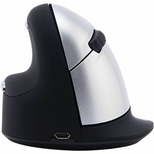 R-Go Tools Ergonomische Maus R-Go HE Break mit Pausensoftware, groß (Handlänge ≥ 185mm), für Linkshänder, bluetooth, schwa