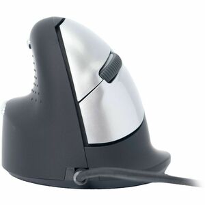 R-Go Tools Ergonomische Maus R-Go HE Break mit Pausensoftware, groß (Handlänge ≥ 185mm), für Linkshänder, verkabelt, schwa