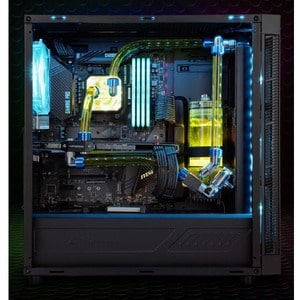 TG6M RGB. Formfaktor: Tower, Typ: PC, Produktfarbe: Schwarz. Platzierung der Stromversorgung: Boden. Installierte Lüfter (
