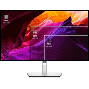 Moniteur LCD Dell UltraSharp U2723QE 27" Class 4K UHD - 16:9 - Noir, Argenté - 68,6 cm (27") Viewable - Technologie In-Pla
