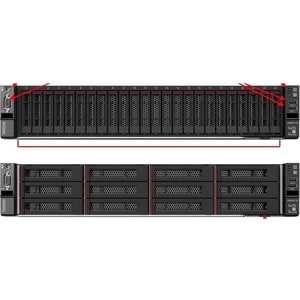 Lenovo ThinkSystem SR650 V2 7Z73A09EEA 2U Rack Server - 1 Xeon Silver 4314 2,40 GHz - 32 GB RAM - Intel C621A Chip - 2 Pro