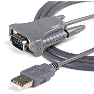 StarTech.com USB 2.0 auf Seriell RS232 / DB9 / DB25 Adapterkabel - Anschluss 1: USB A, Stecker - Grau