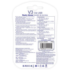 32GB FLASH DRIVE USB 3.0 STORE N GO V3 RETRACTABLE 49173