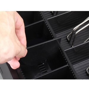 13IN POS RJ12 CASH DRAWER 3 POS LOCK STEEL 4 BILL 5 COIN 2 MEDIA