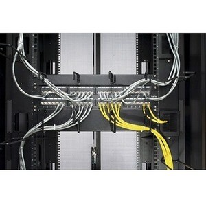 Ordonnateur de câble APC by Schneider Electric - Noir - Gestionnaire des câbles - 2U Hauteur