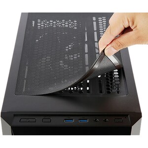 Boîtier d'ordinateur Antec DP301M - Tour midi - Noir - En verre trempé