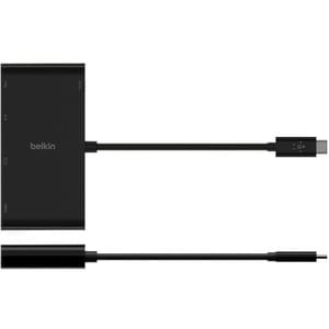 Belkin USB-Typ C Docking Station für Notebook - Ladefunktion - 100 W - 4K - 3840 x 2160 - 1 x USB 3.0 - USB Typ-A - USB Ty