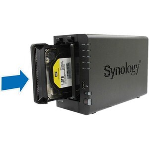 Synology DiskStation DS220+ 2 x Gesamtzahl Einschübe SAN/NAS-Speichersystem Celeron J4025 Dual-Core 2 GHz - 2 GB RAM - DDR