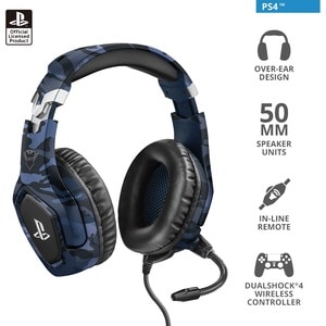 Trust Gaming Forze 488 Kabel Kopfbügel Stereo Gaming Headset - Blau - Binaural - Ohrumschließend - 20 Hz bis 20 kHz Freque
