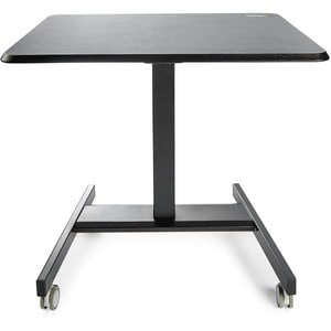 StarTech.com STSCART2 Höhenverstellbarer Schreibtisch - Sit Stand Workstation -Ergonomischer Stehpult mit Rollen - Rechtec