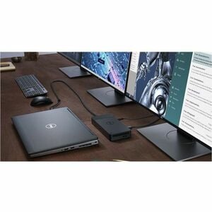 Station d'accueil Dell WD19DC USB Type C pour Notebook - 240 W - 3.0 Écrans supportées - 8K, 4K, Full HD, QHD - 5120 x 288