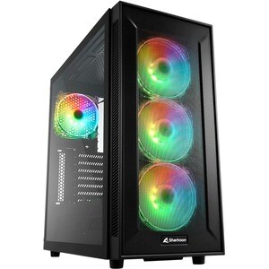 TG6M RGB. Formfaktor: Tower, Typ: PC, Produktfarbe: Schwarz. Platzierung der Stromversorgung: Boden. Installierte Lüfter (
