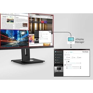 ViewSonic Graphic VG2440 24 Zoll Class Full HD LED-Monitor - 16:9 Format - Schwarz - 59,9 cm (23,6 Zoll) Viewable - MVA-Te