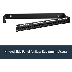 StarTech.com 1 HE 19" Patchpanel Halteung mit Scharnier zur Wandmontage - max. 8 kg Traglast - 1