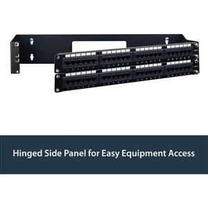StarTech.com 2 HE 19" Patchpanel Halteung mit Scharnier zur Wandmontage - max. 10 kg Traglast - 1