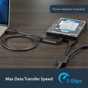 StarTech.com Câble adaptateur USB 3.1 (10 Gb/s) pour disques durs / SSD SATA III 6 Gb/s de 2,5" et 3,5" - Adaptateur USB 3