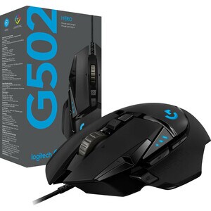 Souris de jeu Optique Logitech HERO G502 - USB - 11 Bouton(s) - Câble - 16000 dpi - Roulettes avec frein