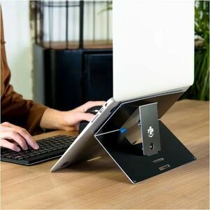 R-Go Riser Support pour ordinateur portable à fixer - noir