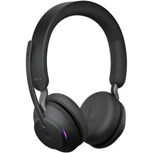 Jabra Evolve2 65 Link380 USB-C MS Stereo Headset inkl. Ladestation - Schwarz - Kabellos - Ohraufliegend - Bluetooth