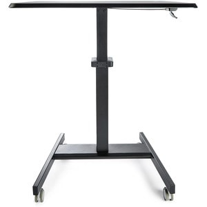 StarTech.com STSCART2 Höhenverstellbarer Schreibtisch - Sit Stand Workstation -Ergonomischer Stehpult mit Rollen - Rechtec