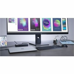 Station d'accueil Dell WD19 USB Type C pour Notebook - 180 W - 3.0 Écrans supportées - 4K, Full HD, QHD - 3840 x 2160 - 6 