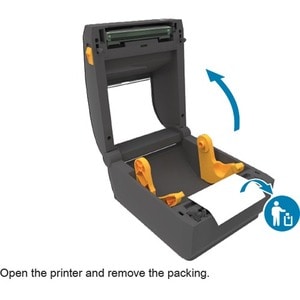 Zebra ZD421d Desktop Direktthermodrucker - Monochrom - Etiketten-/Quittungsdruck - USB - USB-Schnittstelle - Bluetooth - N
