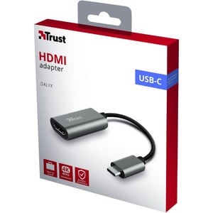Trust Dalyx USB-Typ C Docking Station für Notebook/Tablet/Monitor - 4K - 3840 x 2160 - 1 x USB-Anschlüsse - USB Typ C - 1 