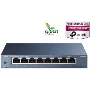 8PORT GIGABIT DESKTOP SWITCH STEEL DESIGN DESKTOP/WALL-MOUNTING