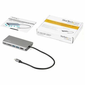 StarTech.com DKT30CHVAUSP Adaptateur multiport - USB Type-C vers HDMI / VGA - Câble hôte de 30 cm - Noir