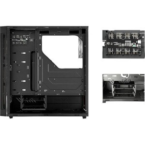 TG5 Pro RGB. Formfaktor: Midi Tower, Typ: PC, Material: Stahl, Gehärtetes Glas. Platzierung der Stromversorgung: Boden. In