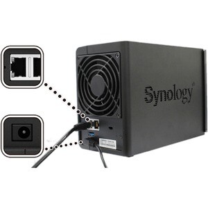 Synology DiskStation DS220+ 2 x Gesamtzahl Einschübe SAN/NAS-Speichersystem Celeron J4025 Dual-Core 2 GHz - 2 GB RAM - DDR