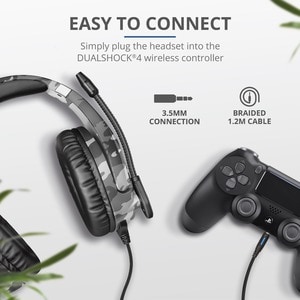 Trust Forze 488 Kabel Kopfbügel Stereo Gaming Headset - Grau - Binaural - Ohrumschließend - 20 Hz bis 20 kHz Frequenzgang 