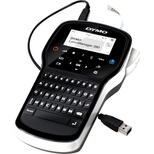 DYMO LabelManager ™ 280 QWERTZ, QWERTZ, D1, Wärmeübertragung, 180 x 180 DPI, 15 mm/sek, Schwarz, Silber