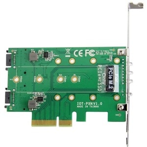 StarTech.com 3 Port M.2 SSD (NGFF) Adapterkarte - 1x PCIe (NVMe) M.2, 2x SATA III M.2 - PCIe 3.0 - PCI Express 3.0 M.2 NGF