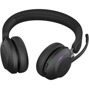Jabra Evolve2 65 Link380 USB-A MS Stereo Headset - Schwarz - Kabellos - Ohraufliegend - Bluetooth