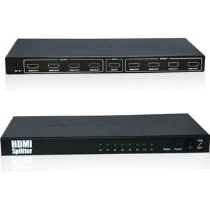 8PORT HDMI VIDEO SPLITTER 3D 1080P 1920X1080 2YR WARRANTY