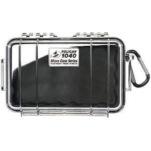 1040 MICRO CASE BLK W/CLEAR LID LINER 6.50X3.87X1.75