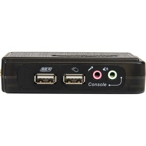 StarTech.com Kit commutateur KVM USB VGA à 2 ports avec audio et câbles - Switch KVM - Noir - 2 Ordinateur(s) - VGA - 2048