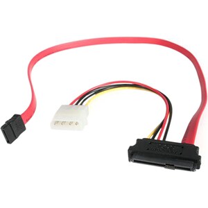 StarTech.com Câble Adaptateur SAS SFF 8482 vers SATA avec Alimentation LP4 - 46 cm - 2e bout: 1 x LP4 Power - Male, 1 x 29