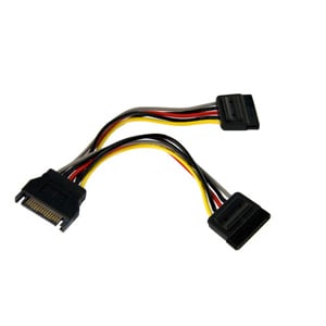 StarTech.com Adaptateur de câble répartiteur d'alimentation en Y SATA 15 cm - M/F - Pour Lecteur de disque - SATA / SATA
