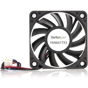 StarTech.com 60mm Gehäuselüfter - Lüfter für PC Gehäuse mit 3-pin Molex Stecker - 60 mm Maximum Fan Diameter - 27,01m³/h M