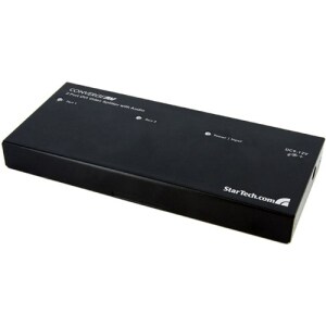 StarTech.com 2 Port DVI Video Splitter mit Audio - 1920 x 1200 - 10 m Maximale Betriebsreichweite - Audio Line-In - Audio 